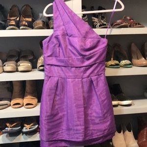 BCBG purple dress with pockets